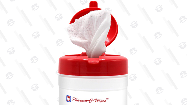 Alcohol wipes like these Pharma-C-Wipes can be used to clean mats, gym equipment, your phone, your body, and even do some emergency first aid.